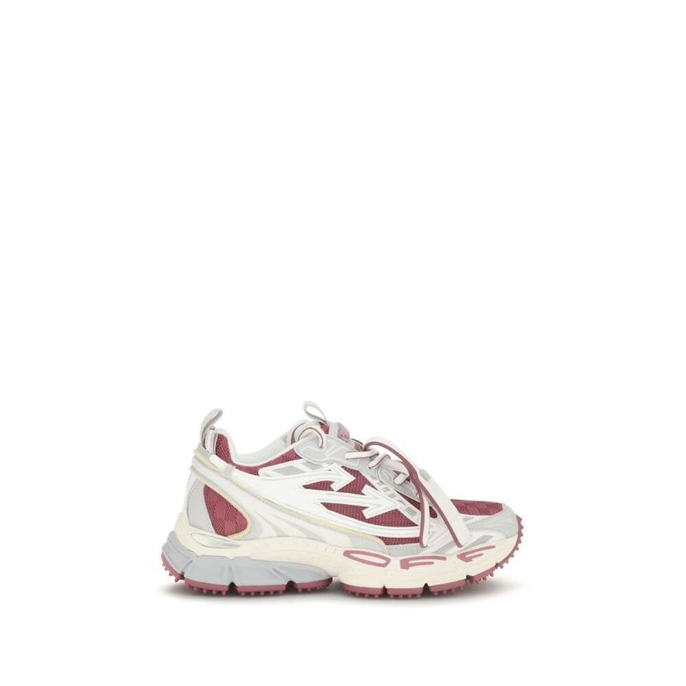 Off-White White Fabric Athletic Women's Sneakers
